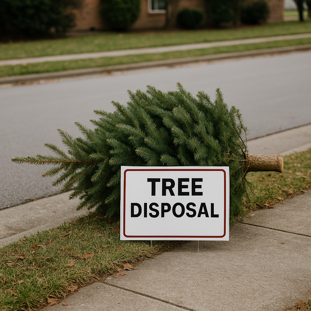 Tree Disposal - Curbside pickup – Commencing Wednesday January 8th 2025